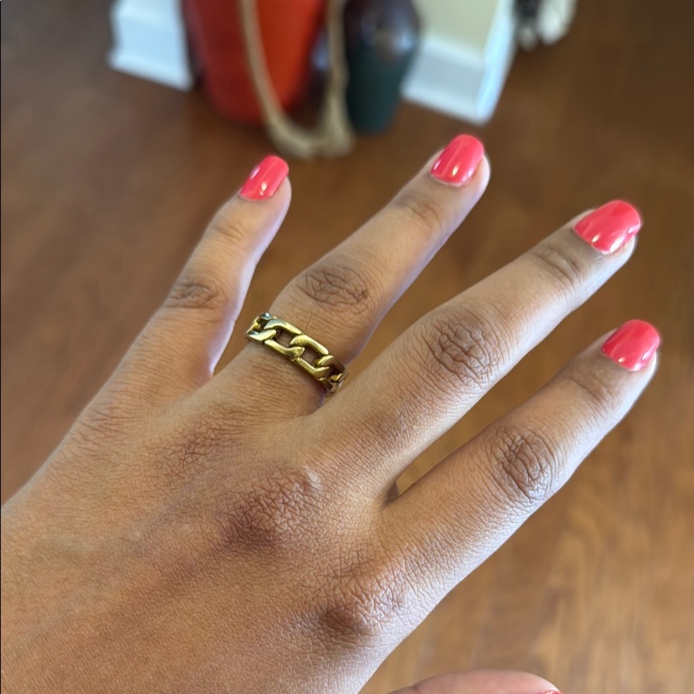 Gold Chain Link Ring